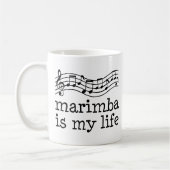 Marimba is mijn leven koffiemok (Links)