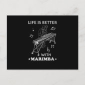 Marimba Jazz Xylophone Player Vibraphone Musician Briefkaart (Voorkant)