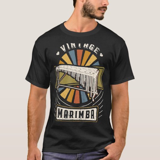 Marimba Klassieke Retro Love T-shirt (Voorkant)