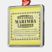 Marimba-licentie Metalen Ornament (Links)