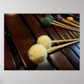 Marimba Mallets over Marimba Poster (Voorkant)
