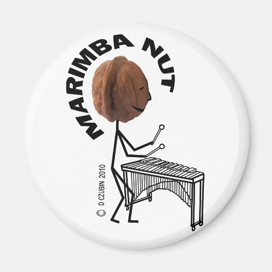 Marimba Nut Magneet (Voorkant)