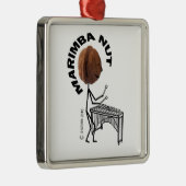 Marimba Nut Metalen Ornament (Rechts)
