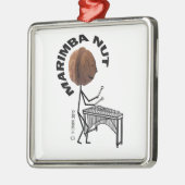 Marimba Nut Metalen Ornament (Links)