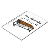 Marimba Percussie Leraar Percussionist Custom Notitieboek (Linkerzijde)