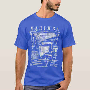 Marimba Player Percussion Musical Instrument Vinta T-shirt
