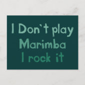 Marimba Rock It Briefkaart (Voorkant)