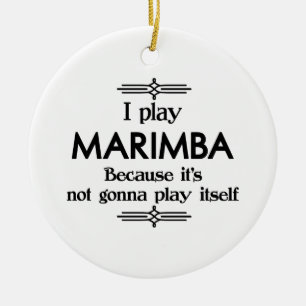 Marimba - Speel zelf Funny Deco Music Keramisch Ornament