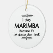 Marimba - Speel zelf Funny Deco Music Keramisch Ornament (Links)