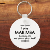 Marimba - Speel zelf Funny Deco Music Sleutelhanger (Voorkant)