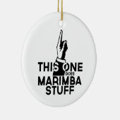 Marimba Stuff - Funny Marimba Music Keramisch Ornament (Rechts)