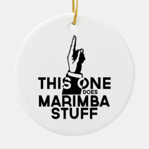 Marimba Stuff - Funny Marimba Music Keramisch Ornament