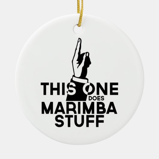 Marimba Stuff - Funny Marimba Music Keramisch Ornament (Voorkant)