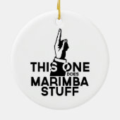 Marimba Stuff - Funny Marimba Music Keramisch Ornament (Achterkant)