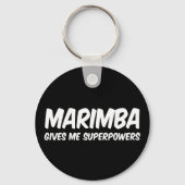 Marimba Supergrootmachten Funny Superheld Music Sleutelhanger (Voorkant)