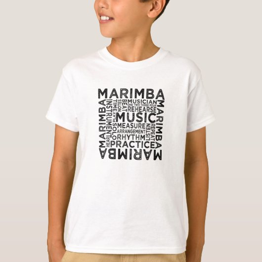Marimba Typography T-shirt (Voorkant)