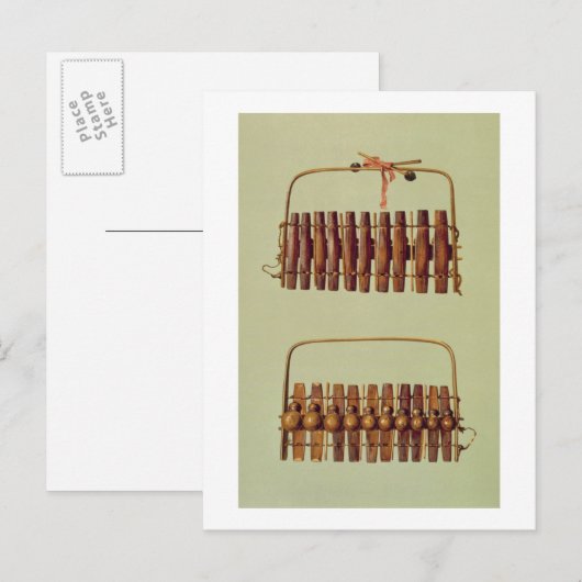 Marimba, voor- en achteruitzichten, Zuid-Afrika, v Briefkaart (Voorkant / Achterkant)