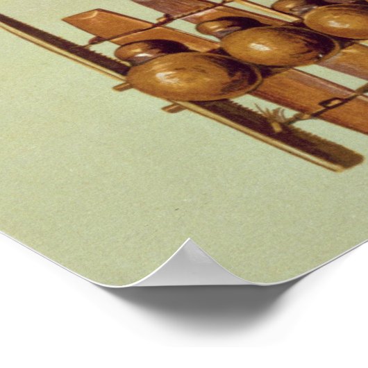 Marimba, voor- en achteruitzichten, Zuid-Afrika, v Poster (Hoek)