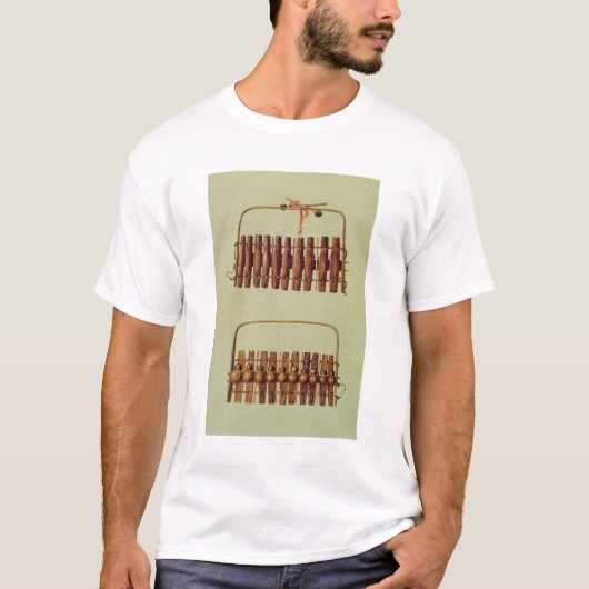 Marimba, voor- en achteruitzichten, Zuid-Afrika, v T-shirt (Voorkant)