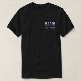 Marin California Mt Tamalpais in LETTERS Design T T-shirt