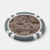 Marin Corps MARPAT Woestijn Camouflage Poker Chips (Enkel)