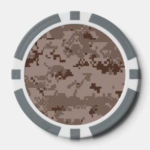 Marin Corps MARPAT Woestijn Camouflage Poker Chips