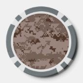 Marin Corps MARPAT Woestijn Camouflage Poker Chips (Achterkant)