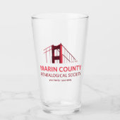 Marin County Genealogical Society Logo Glas (Voorkant)