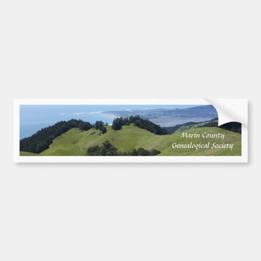 Marin County Genealogy Society Bumpersticker (Voorkant)