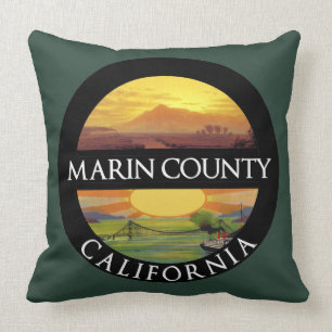 Marin County Mount Tamalpais T-Shirt Kussen