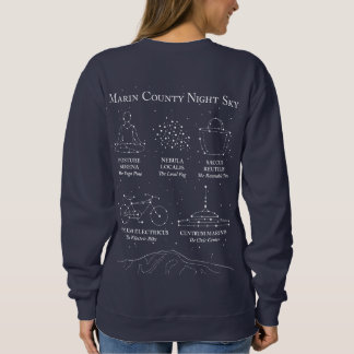 Marin County Nachtelijke Hemel Dames Sweatshirt Bl