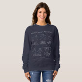 Marin County Nachtelijke Hemel Dames Sweatshirt Bl (Voorkant volledig)