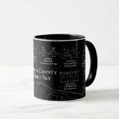 Marin County Night Sky 11 oz mok zwart (Voorkant rechts)