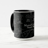 Marin County Night Sky 15 oz. mok zwart (Voorkant links)