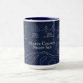 Marin County Night Sky 15 oz mug blue Mok (Midden)