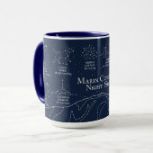 Marin County Night Sky 15 oz mug blue Mok (Voorkant links)