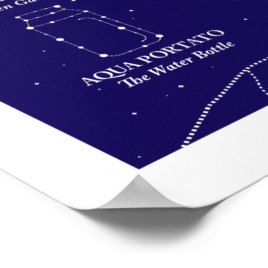 Marin County Night Sky Blue Poster 16x20 (Hoek)