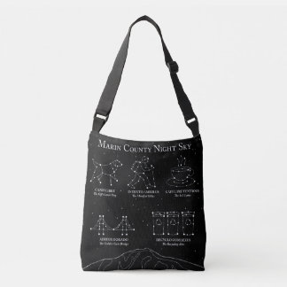 Marin County Night Sky Medium Schoudertas Zwart Crossbody Tas
