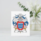 Marin Family Crest Briefkaart (Staand voorkant)