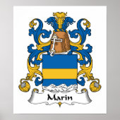 Marin Family Crest Poster (Voorkant)
