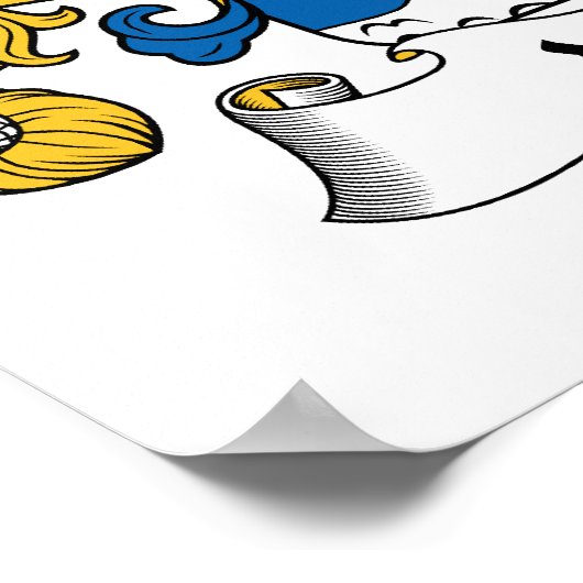 Marin Family Crest Poster (Hoek)