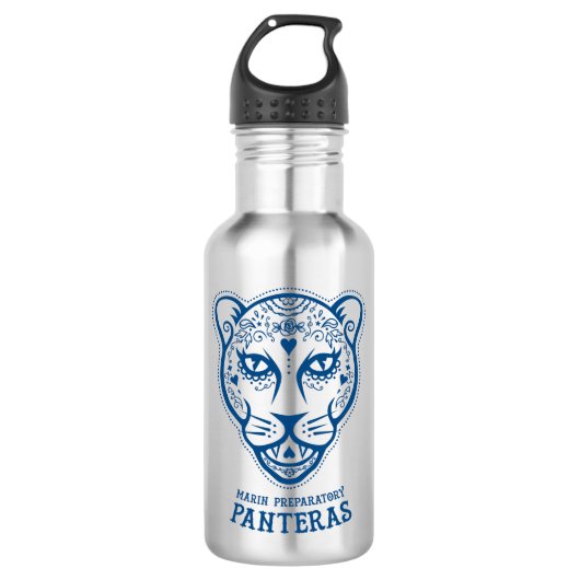 Marin Preparatory Blue Pantera Water Fles (Voorkant)