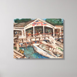 "Marina at Western Bay" Kelley's Island, Ohio Canvas Afdruk