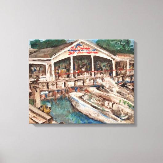 "Marina at Western Bay" Kelley's Island, Ohio Canvas Afdruk (Voorkant)