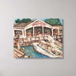 "Marina at Western Bay" Kelley's Island, Ohio Canvas Afdruk