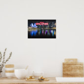 Marina Bay bij nacht 3 - Singapore Poster (Keuken)