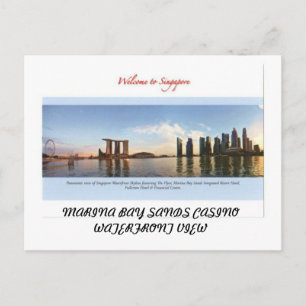 MARINA BAY SANDS CASINO SINGAPORE BRIEFKAART