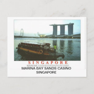 MARINA BAY SANDS CASINO SINGAPORE BRIEFKAART