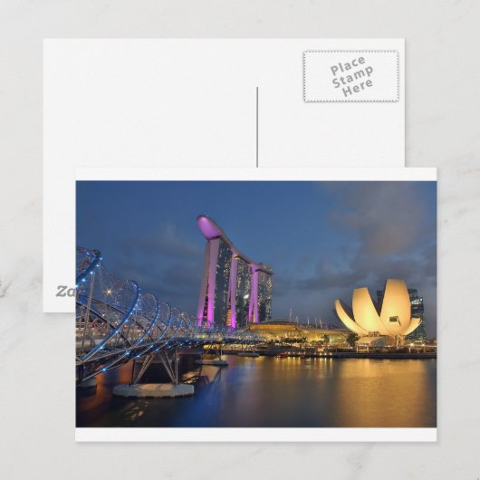 Marina Bay Sands luxe hotel Singapore Briefkaart (Voorkant / Achterkant)