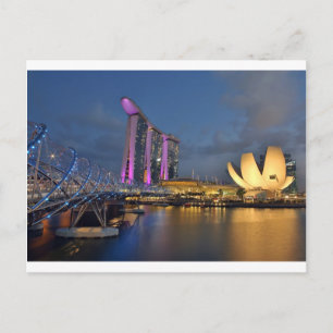 Marina Bay Sands luxe hotel Singapore Briefkaart